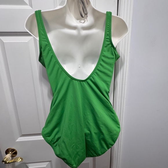 MICHAEL Michael Kors Vibrant Green lace up swimsuit size 10 - Picture 4 of 5